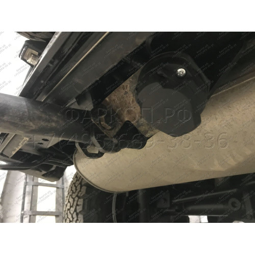 4852-A ORIS Фаркоп на Jeep Wrangler JK 2007-2018, JL 2018- без выреза в бампере. Тип шара: A. Нагрузки: 3100/90 кг, масса фаркопа 9,1 кг (без электрики в комплекте)