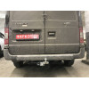 F116-F Лидер-плюс ТСУ для Ford Transit фургон, с задней подножкой 2000-2014 без снятия и выреза бампера. Тип шара: F. Нагрузки: 2000/100 кг, масса фаркопа 22,92 кг (без электрики в комплекте)