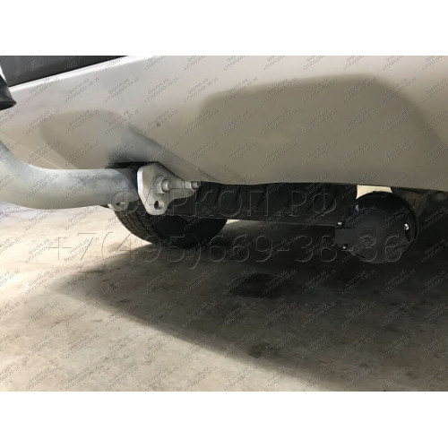 H091A GALIA Полностью оцинкованный фаркоп на Hyundai Santa Fe 2012-2018, 2018-2021, Kia Sorento 2012-2015, 2015-2020. Подрозетник убирается за бампер. Тип шара: A. Подрезка бампера. Нагрузки: 2600/120 кг, масса фаркопа 17,22 кг