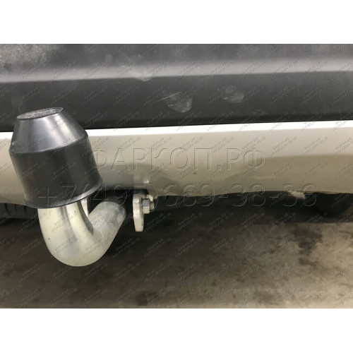 H091A GALIA Полностью оцинкованный фаркоп на Hyundai Santa Fe 2012-2018, 2018-2021, Kia Sorento 2012-2015, 2015-2020. Подрозетник убирается за бампер. Тип шара: A. Подрезка бампера. Нагрузки: 2600/120 кг, масса фаркопа 17,22 кг