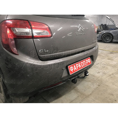 M122A GALIA Полностью оцинкованный фаркоп на Mitsubishi Eclipse Cross 2018-, Mitsubishi ASX 2010-2022 (без подрезки бампера), Citroen C4 Aircross 2012-2016, Peugeot 4008 2012-2016 (с невидимой подрезкой бампера). Тип шара: A. Нагрузки: 1600/100 кг, масса 