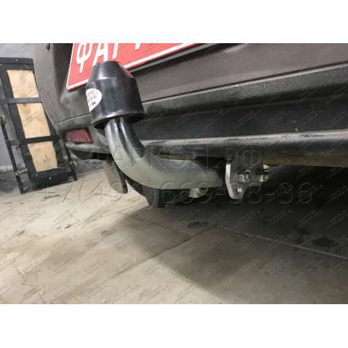 M122A GALIA Полностью оцинкованный фаркоп на Mitsubishi Eclipse Cross 2018-, Mitsubishi ASX 2010-2022 (без подрезки бампера), Citroen C4 Aircross 2012-2016, Peugeot 4008 2012-2016 (с невидимой подрезкой бампера). Тип шара: A. Нагрузки: 1600/100 кг, масса 