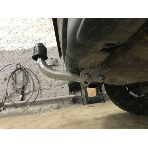 M122A GALIA Полностью оцинкованный фаркоп на Mitsubishi Eclipse Cross 2018-, Mitsubishi ASX 2010-2022 (без подрезки бампера), Citroen C4 Aircross 2012-2016, Peugeot 4008 2012-2016 (с невидимой подрезкой бампера). Тип шара: A. Нагрузки: 1600/100 кг, масса 