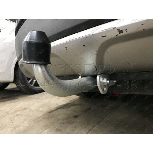 H091A GALIA Полностью оцинкованный фаркоп на Hyundai Santa Fe 2012-2018, 2018-2021, Kia Sorento 2012-2015, 2015-2020. Подрозетник убирается за бампер. Тип шара: A. Подрезка бампера. Нагрузки: 2600/120 кг, масса фаркопа 17,22 кг