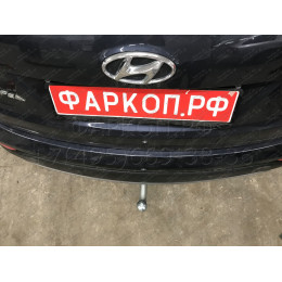 H091A GALIA Полностью оцинкованный фаркоп на Hyundai Santa Fe 2012-2018, 2018-2021, Kia Sorento 2012-2015, 2015-2020. Подрозетник убирается за бампер. Тип шара: A. Подрезка бампе