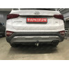 H091A GALIA Полностью оцинкованный фаркоп на Hyundai Santa Fe 2012-2018, 2018-2021, Kia Sorento 2012-2015, 2015-2020. Подрозетник убирается за бампер. Тип шара: A. Подрезка бампера. Нагрузки: 2600/120 кг, масса фаркопа 17,22 кг