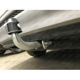 H091A GALIA Полностью оцинкованный фаркоп на Hyundai Santa Fe 2012-2018, 2018-2021, Kia Sorento 2012-2015, 2015-2020. Подрозетник убирается за бампер. Тип шара: A. Подрезка бампе
