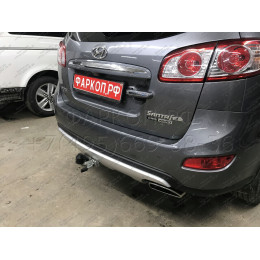 H069C GALIA Полностью оцинкованный фаркоп на Hyundai Santa Fe 2006-2012, Kia Sorento 2009-2012. Тип шара: C (горизонтальный съемный). Подрезка бампера. Нагрузки: 2500/100 кг