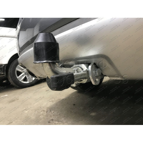 H069C GALIA Полностью оцинкованный фаркоп на Hyundai Santa Fe 2006-2012, Kia Sorento 2009-2012. Тип шара: C (горизонтальный съемный). Подрезка бампера. Нагрузки: 2500/100 кг, масса фаркопа 20,37 кг