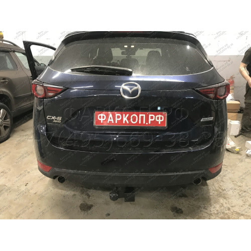 MCX-11-991122.00 PT GROUP Фаркоп на Mazda CX-5 2011-2017, 2017-2025 без подрезки бампера. Тип шара: E (легкосъемный шар под квадрат). Нагрузки: 2500/100 кг, масса фаркопа 19,2 кг (без электрики в комплекте)