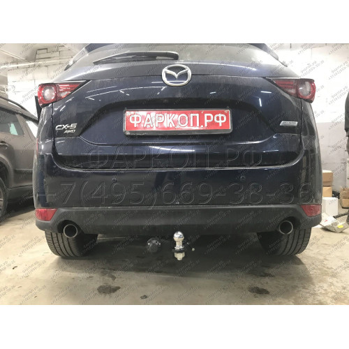 MCX-11-991122.00 PT GROUP Фаркоп на Mazda CX-5 2011-2017, 2017-2025 без подрезки бампера. Тип шара: E (легкосъемный шар под квадрат). Нагрузки: 2500/100 кг, масса фаркопа 19,2 кг (без электрики в комплекте)