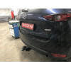 MCX-11-991122.00 PT GROUP Фаркоп на Mazda CX-5 2011-2017, 2017-2025 без подрезки бампера. Тип шара: E (легкосъемный шар под квадрат). Нагрузки: 2500/100 кг, масса фаркопа 19,2 кг (без электрики в комплекте)