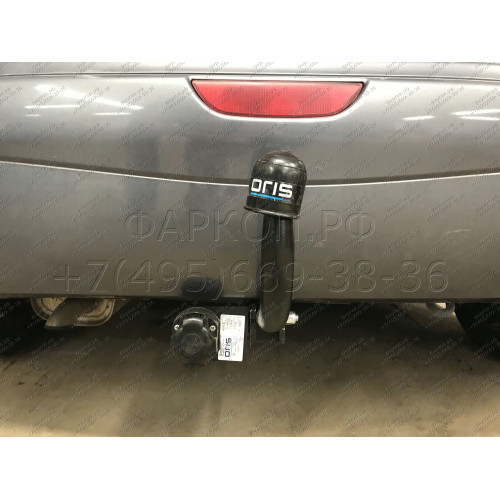 4355-A ORIS Фаркоп на Nissan Note 2006-2014. Необходима подрезка бампера. Тип шара: A. Нагрузки: 1100/50 кг, масса фаркопа 14,6 кг (без электрики в комплекте)