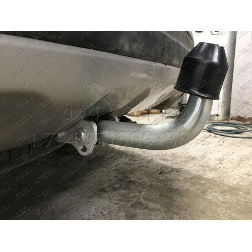 H091A GALIA Полностью оцинкованный фаркоп на Hyundai Santa Fe 2012-2018, 2018-2021, Kia Sorento 2012-2015, 2015-2020. Подрозетник убирается за бампер. Тип шара: A. Подрезка бампера. Нагрузки: 2600/120 кг, масса фаркопа 17,22 кг