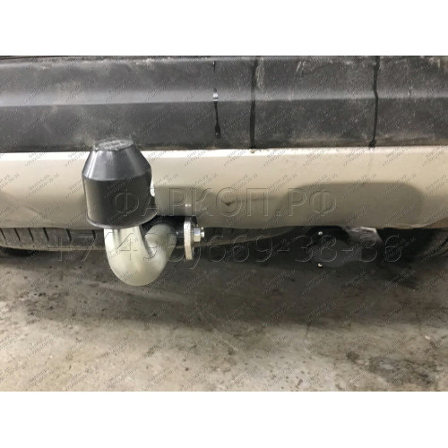H091A GALIA Полностью оцинкованный фаркоп на Hyundai Santa Fe 2012-2018, 2018-2021, Kia Sorento 2012-2015, 2015-2020. Подрозетник убирается за бампер. Тип шара: A. Подрезка бампера. Нагрузки: 2600/120 кг, масса фаркопа 17,22 кг