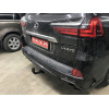 T-172 STEINHOF Фаркоп на Toyota Land Cruiser 200 2008-2021, Lexus LX 2008-2021. Требуется подрезка бампера. Тип шара: AV (вертикальное быстросъемное крепление шара на ключе). Нагрузки: 3500/140 кг, масса фаркопа 13,45 кг (без электрики в комплекте)