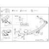 J002A GALIA Полностью оцинкованный фаркоп на Jeep Grand Cherokee WJ 1998-2004. Тип шара: A. Невидимый вырез бампера. Нагрузки: 3500/140 кг, масса фаркопа 20,62 кг