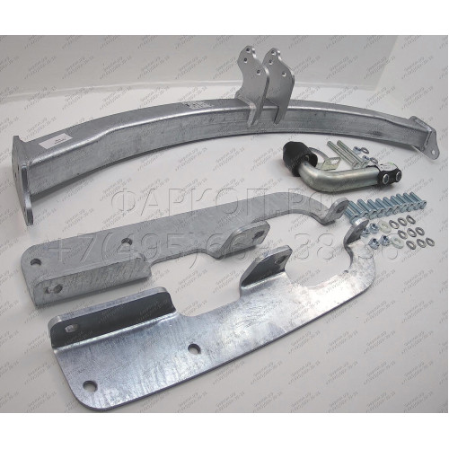 J002A GALIA Полностью оцинкованный фаркоп на Jeep Grand Cherokee WJ 1998-2004. Тип шара: A. Невидимый вырез бампера. Нагрузки: 3500/140 кг, масса фаркопа 20,62 кг