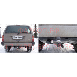 J005A GALIA Полностью оцинкованный фаркоп на Jeep Cherokee XJ 1988-2001. Тип шара: A. Установка без снятия и выреза бампера. Нагрузки: 3300/100 кг, масса фаркопа 18 