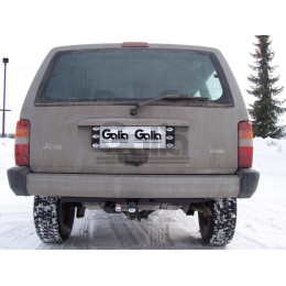 J005A GALIA Полностью оцинкованный фаркоп на Jeep Cherokee XJ 1988-2001. Тип шара: A. Установка без снятия и выреза бампера. Нагрузки: 3300/100 кг, масса фаркопа 18 
