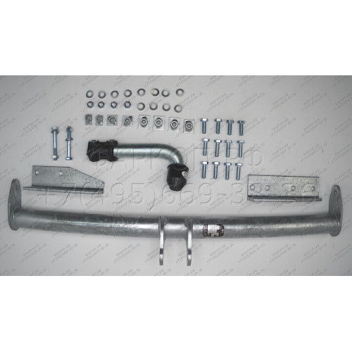 J005A GALIA Полностью оцинкованный фаркоп на Jeep Cherokee XJ 1988-2001. Тип шара: A. Установка без снятия и выреза бампера. Нагрузки: 3300/100 кг, масса фаркопа 18 кг