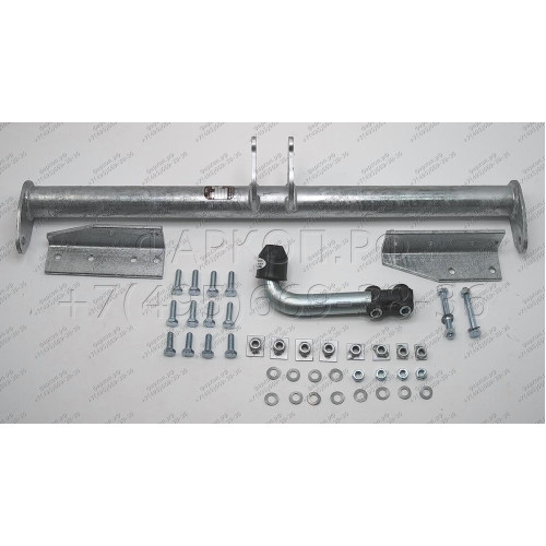J005A GALIA Полностью оцинкованный фаркоп на Jeep Cherokee XJ 1988-2001. Тип шара: A. Установка без снятия и выреза бампера. Нагрузки: 3300/100 кг, масса фаркопа 18 кг
