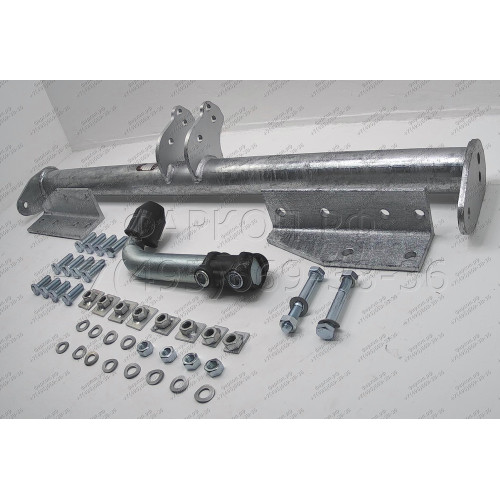 J005A GALIA Полностью оцинкованный фаркоп на Jeep Cherokee XJ 1988-2001. Тип шара: A. Установка без снятия и выреза бампера. Нагрузки: 3300/100 кг, масса фаркопа 18 кг
