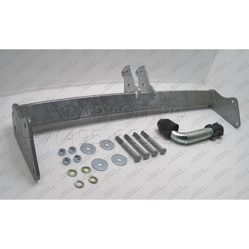 J012A GALIA Полностью оцинкованный фаркоп на Jeep Compass MK 2006-2011, Jeep Liberty 2006-2011. Тип шара: A. Требуется вырез в бампере. Нагрузки: 2000/100 кг, масса фаркопа 12,82 кг