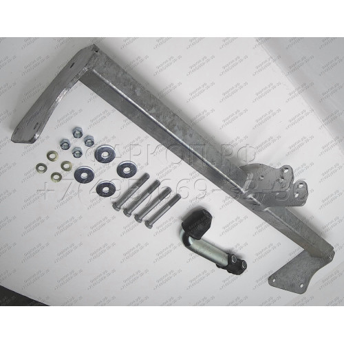 J012A GALIA Полностью оцинкованный фаркоп на Jeep Compass MK 2006-2011, Jeep Liberty 2006-2011. Тип шара: A. Требуется вырез в бампере. Нагрузки: 2000/100 кг, масса фаркопа 12,82 кг