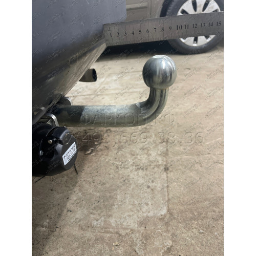 J012A GALIA Полностью оцинкованный фаркоп на Jeep Compass MK 2006-2011, Jeep Liberty 2006-2011. Тип шара: A. Требуется вырез в бампере. Нагрузки: 2000/100 кг, масса фаркопа 12,82 кг