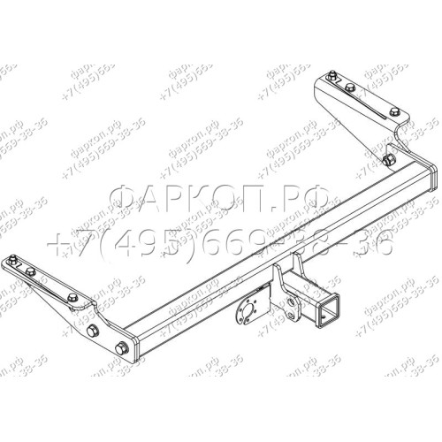 JC 01 AVTOS Фаркоп на JAC T6 2020- без снятия и подрезки бампера. Тип шара: E. Нагрузки: 1500/100 кг, масса фаркопа 19 кг (без электрики в комплекте)