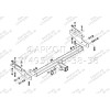 JC 01 AVTOS Фаркоп на JAC T6 2020- без снятия и подрезки бампера. Тип шара: E. Нагрузки: 1500/100 кг, масса фаркопа 19 кг (без электрики в комплекте)