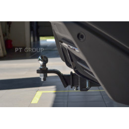 JDA-23-991122.00 PT GROUP Фаркоп на Jetour Dashing 2023- без подрезки бампера. Тип шара: E (легкосъемный шар под квадрат). Нагрузки: 1000/75 кг, масса фаркопа 20,6 кг (бе