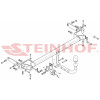 K-075 STEINHOF Фаркоп на Kia Stonic 2017-. Требуется подрезка бампера. Тип шара: A. Нагрузки: 1200/80 кг, масса фаркопа 16,2 кг (без электрики в комплекте)