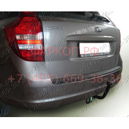 K106-A Лидер-плюс ТСУ для Kia Ceed универсал 2007-2013 без снятия и выреза бампера. Нагрузки: 1300/75 кг, масса фаркопа 16,66 кг (без электрики в комплекте)