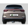 K124-A Лидер-плюс ТСУ для Kia Sportage 4 рестайл 2018-2022, Hyundai Tucson рестайл, кроме авто с двигателем 2,4 л 2018-2021 без выреза бампера. Нагрузки: 1500/75 кг, масса фаркопа 16,04 кг (без электрики в комплекте)