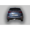 K124-E Лидер-плюс ТСУ для Kia Sportage 4 рестайл 2018-2022, Hyundai Tucson рестайл, кроме авто с двигателем 2,4 л 2018-2021 без выреза бампера. Тип шара: E. Нагрузки: 1500/100 кг, масса фаркопа 18,2 кг (без электрики в комплекте)