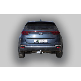 K124-E Лидер-плюс ТСУ для Kia Sportage 4 рестайл 2018-2022, Hyundai Tucson рестайл, кроме авто с двигателем 2,4 л 2018-2021 без выреза бампера. Тип шара: E. Нагрузки: 1500/10