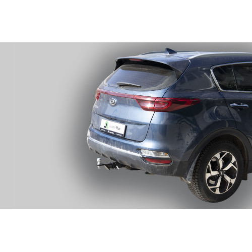 K124-E Лидер-плюс ТСУ для Kia Sportage 4 рестайл 2018-2022, Hyundai Tucson рестайл, кроме авто с двигателем 2,4 л 2018-2021 без выреза бампера. Тип шара: E. Нагрузки: 1500/100 кг, масса фаркопа 18,2 кг (без электрики в комплекте)