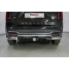 TCU00163 ТСС Фаркоп на Kia Sorento 2020-. Требуется подрезка бампера. Тип шара: E (шаровый узел под американский квадрат). Нагрузки: 1500/80 кг