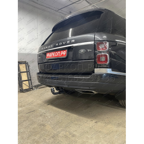 L-115 STEINHOF Фаркоп на Land Rover Range Rover IV L405 2013-2022. Требуется подрезка бампера. Тип шара: AV (вертикальное быстросъемное крепление шара на ключе). Нагрузки: 3500/150 кг, масса фаркопа 32,95 кг (без электрики в комплекте)