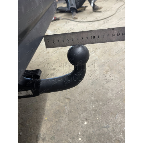 L-115 STEINHOF Фаркоп на Land Rover Range Rover IV L405 2013-2022. Требуется подрезка бампера. Тип шара: AV (вертикальное быстросъемное крепление шара на ключе). Нагрузки: 3500/150 кг, масса фаркопа 32,95 кг (без электрики в комплекте)
