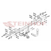 M-101 STEINHOF Фаркоп на Mercedes A-Class w176 (кроме AMG package) 2012-2018, Mercedes B-Class w246 (кроме AMG package) 2011-2018 без подрезки бампера. Тип шара: A. Нагрузки: 1500/80 кг, масса фаркопа 19,7 кг (без электрики в комплекте)