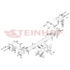 M-347 STEINHOF Фаркоп на Mitsubishi Pajero III V70 5 дверей 2000-2007. Требуется подрезка бампера. Тип шара: F. Нагрузки: 3300/140 кг, масса фаркопа 29,2 кг (без электрики в комплекте)