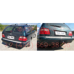 M027A GALIA Полностью оцинкованный фаркоп на Mercedes E-Class s210 универсал 1996-2003. Тип шара: A. Без выреза бампера. Нагрузки: 2200/75 кг, масса фаркопа 22,01 кг