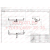 M058A GALIA Полностью оцинкованный фаркоп на Mitsubishi Carisma седан/хетчбек 1995-2005. Тип шара: A. Невидимый вырез бампера. Нагрузки: 1475/75 кг, масса фаркопа 13,62 кг