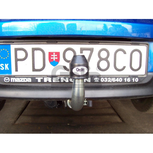 M106A GALIA Полностью оцинкованный фаркоп на Mazda 3 седан/хетчбек 2003-2009, Mazda 3 седан/хетчбек 2009-2013, Ford Focus III хетчбек 2011-2019. Тип шара: A. Невидимый вырез бампера. Нагрузки: 1500/75 кг, масса фаркопа 16,02 кг