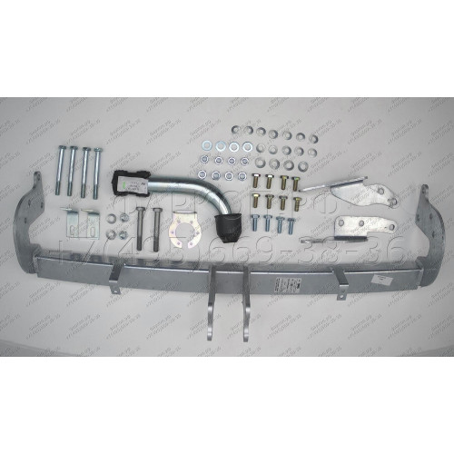 M122A GALIA Полностью оцинкованный фаркоп на Mitsubishi Eclipse Cross 2018-, Mitsubishi ASX 2010-2022 (без подрезки бампера), Citroen C4 Aircross 2012-2016, Peugeot 4008 2012-2016 (с невидимой подрезкой бампера). Тип шара: A. Нагрузки: 1600/100 кг, масса 