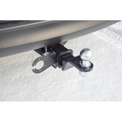 MCX-11-991122.00 PT GROUP Фаркоп на Mazda CX-5 2011-2017, 2017-2025 без подрезки бампера. Тип шара: E (легкосъемный шар под квадрат). Нагрузки: 2500/100 кг, масса фаркопа 19,2 кг (без электрики в комплекте)