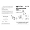 MLT-24-991422.00 PT GROUP Фаркоп на Mitsubishi L200 2023-. Необходима подрезка бампера. Тип шара: AV (вертикально съемный с ключом). Нагрузки: 3500/140 кг (без электрики в комплекте)